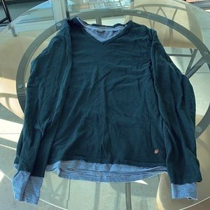 Scotch & Soda Amsterdam Couture Sweater w/ Undershirt Insert.